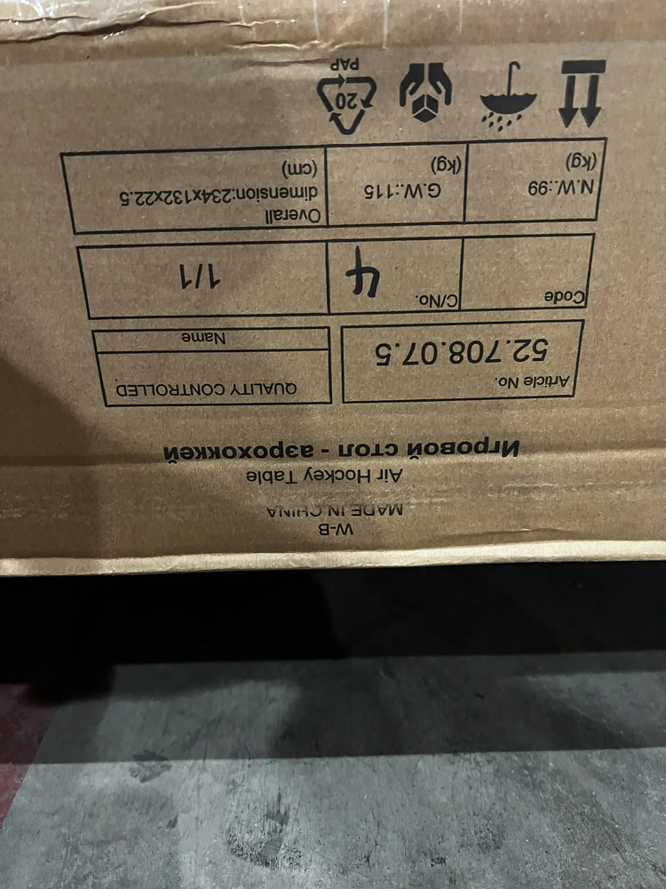 Игровой стол - аэрохоккей "Indigo" 7.5 футов