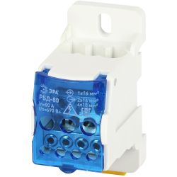 Распределительный блок на DIN-рейку ЭРА NO-122-39 РБД-80А | Блоки распределительные РБД