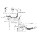 Сифон 3 1/2*40 Ani смещенный,с носиком,гиб.круг. и прямоуг пер.с гофрой 40*40/50 F5345SA15 АНИ пласт