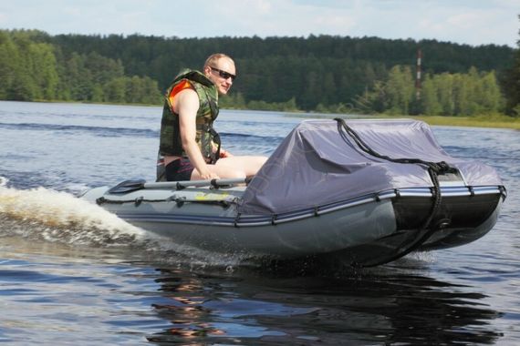 Лодка надувная Адмирал 320 Classic светло - черный