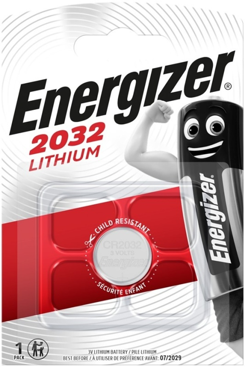 Energizer Lihium CR2032 1BL 7638900083040, упак (бл)