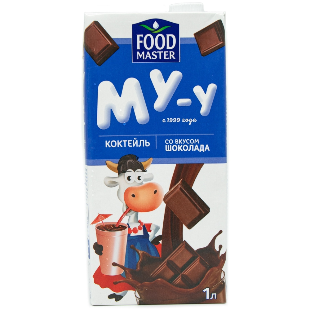 Коктейль Food Master Му-у вкус шоколада 2% 1 л