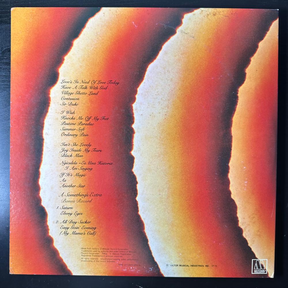 Stevie Wonder ‎– Songs In The Key Of Life (Япония 1976г.) 2LP+7"
