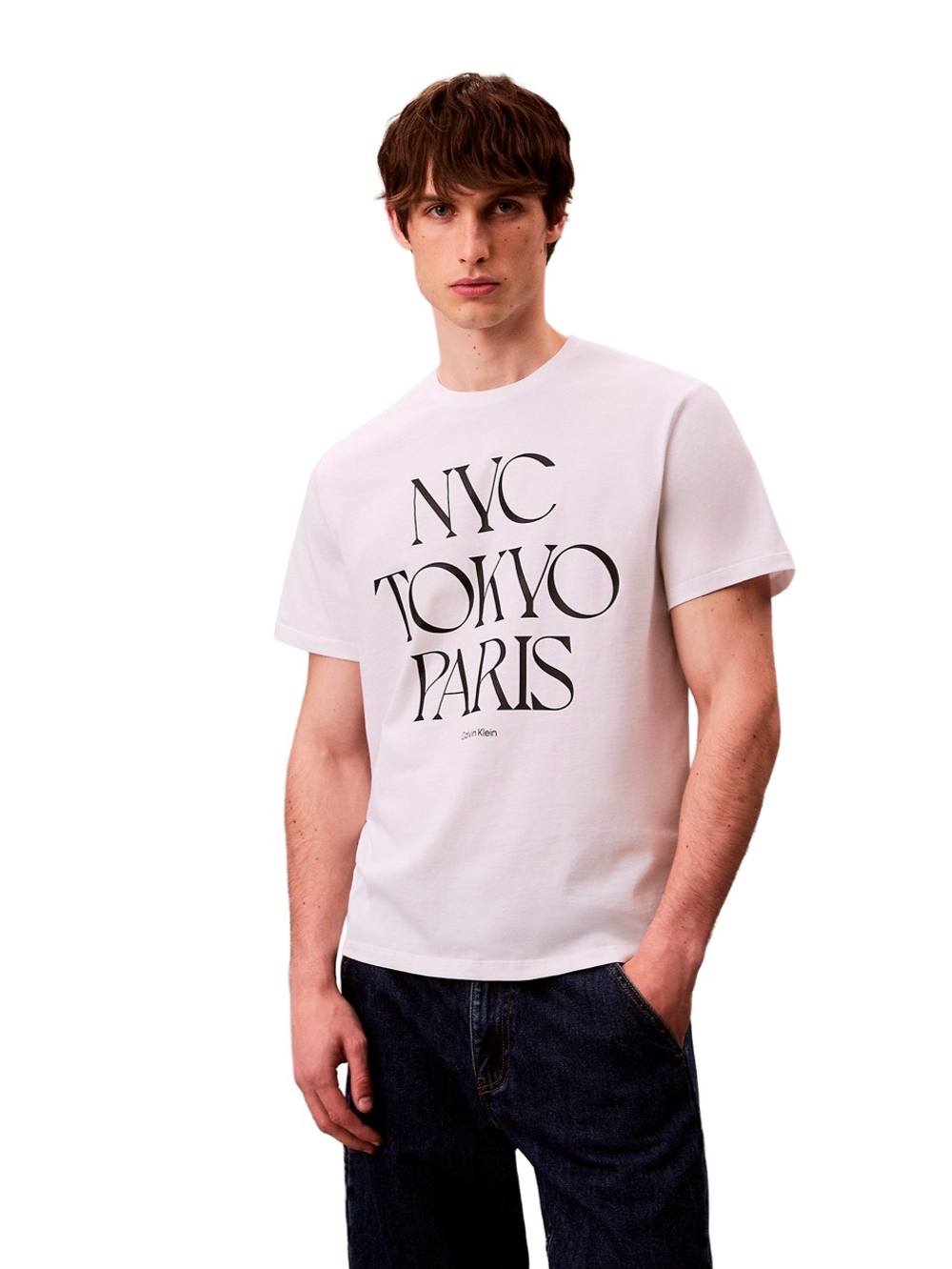 Футболка Calvin Klein Flagship Cities Graphic Relaxed Brilliant White