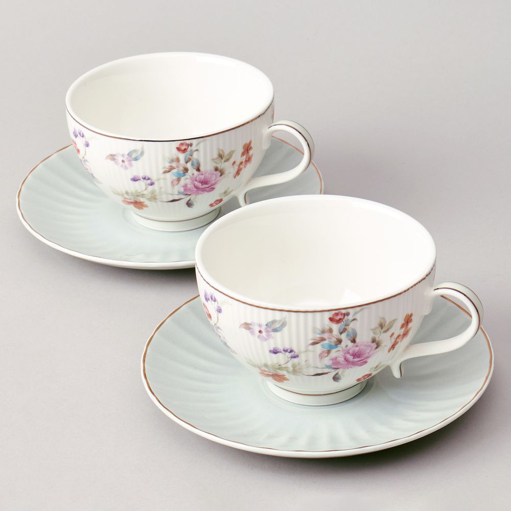 ЧАЙНЫЙ НАБОР LEFARD "ВРЕМЕНА ГОДА" НА 2 ПЕР. 4 ПР. 250 МЛ ГОЛУБОЙ