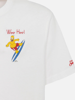 Футболка MC Saint Barth Homer surfer белая