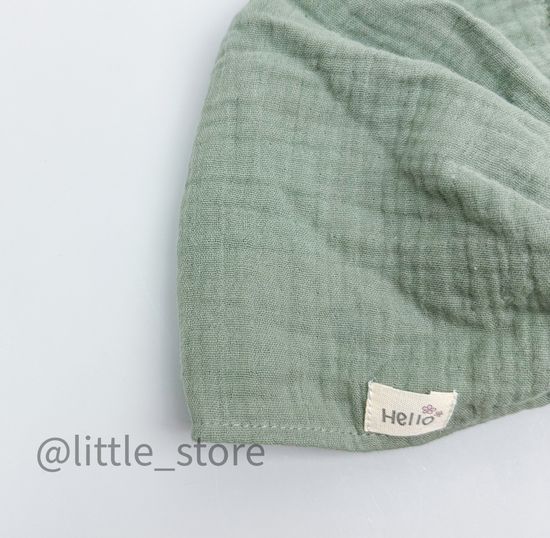 Косынка муслиновая "Hello" хаки