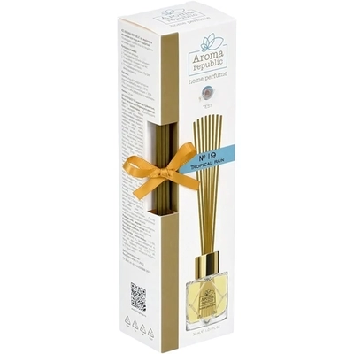 Ароматический диффузор в стеклянном флаконе 30мл «№19 Tropical rain» AROMA REPUBLIC