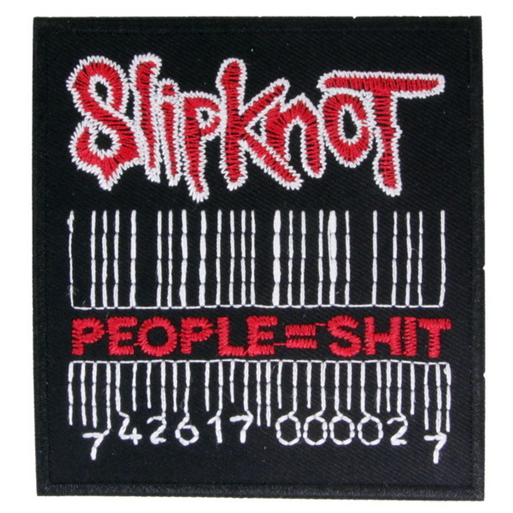 Нашивка Slipknot штрих код (235)