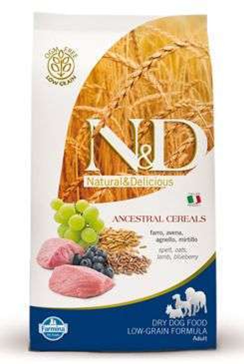 Корм N&D Low Grain DOG LAMB&BLUEBERRY Adult mini 800gr