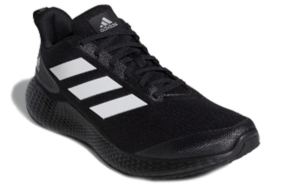 Adidas Edge Gameday comfortable and versatile non-slip lightweight low-cut casual running shoes for men and women in the same black and white