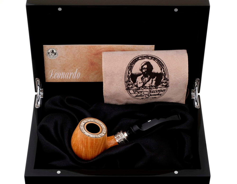 Курительная трубка Ser Jacopo Leonardo da Vinci L2 Bent в шкатулке S625