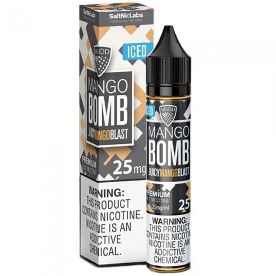 Жидкость VGOD (30 мл, 20 мг SALT) Iced Mango Bomb