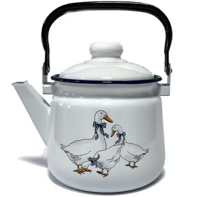 Чайник эмалированный 2,5л «Гуси» 01-2711н/4