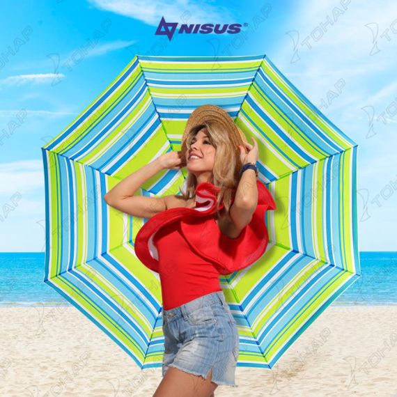 Зонт пляжный d 1,8м прямой (19/22/170Т) (N-180-SB) NISUS