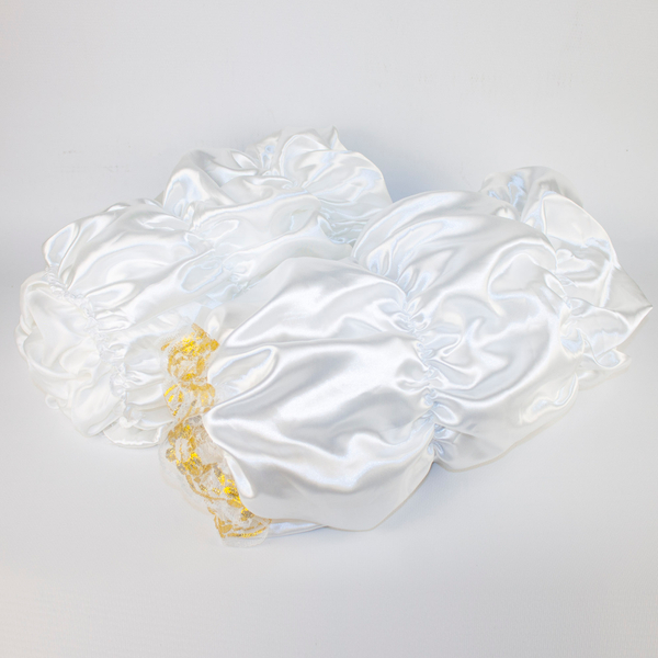 Постель атлас эконом с кружевом (верх 0,8 х 2,3 м) + (низ 1,0 х 2,7 м)