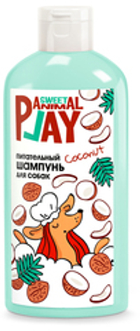 Animal Play 300мл Sweet Шампунь питательный для кошек и собак с ароматом взрывного кокоса