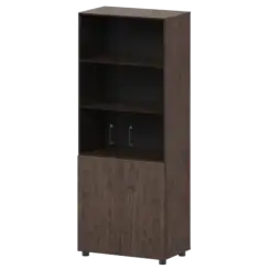 Стеллаж комбинированный с стеклянными фасадами К-934,К-942,К-946,КФ-942,КФ-946 720x420x2000 Приоритет