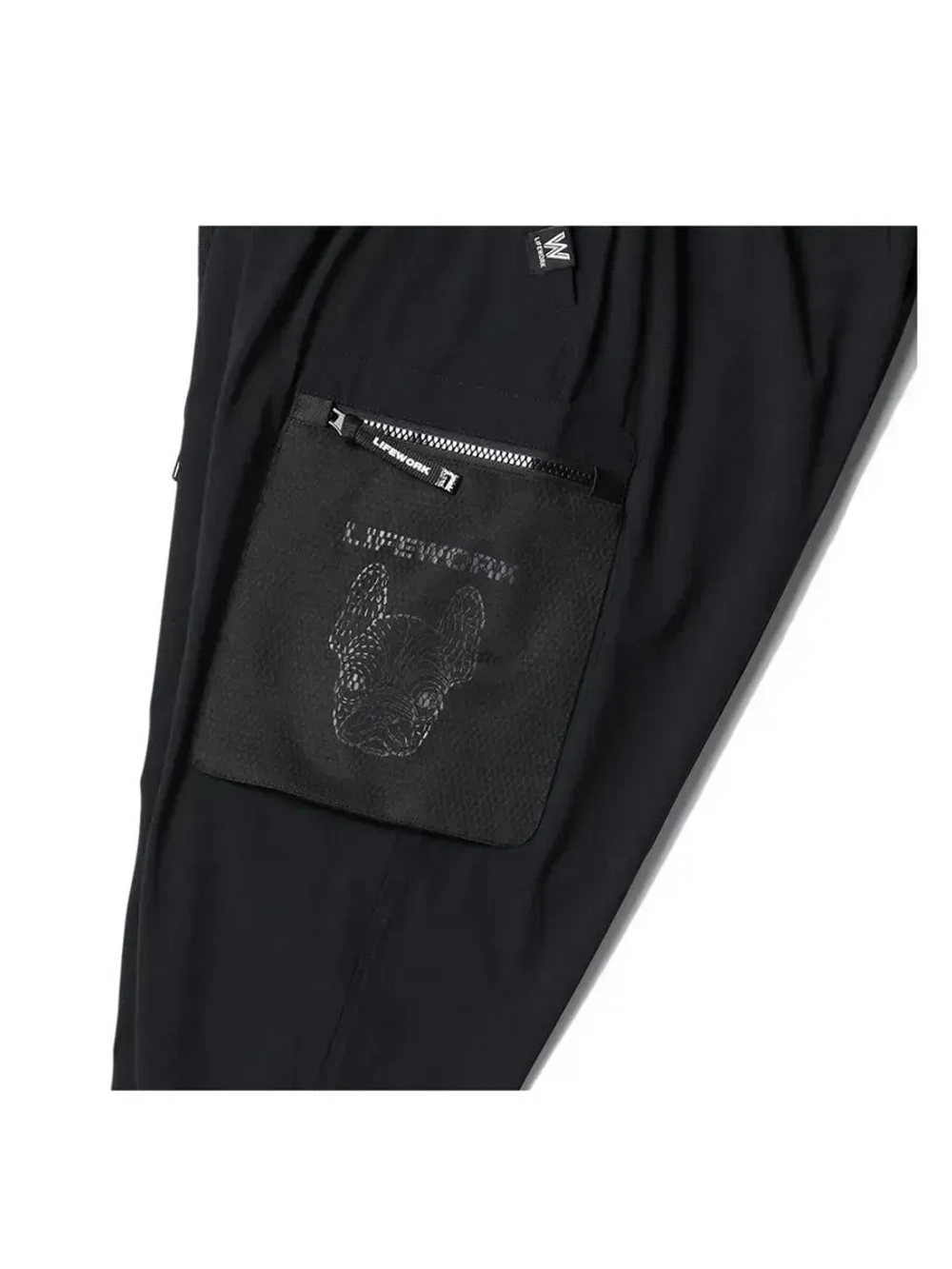 Брюки-карго с сетчатым карманом