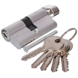 Личинка замка двери Vanger, EL-60-C-NI, 60 мм, с заверт, в асс