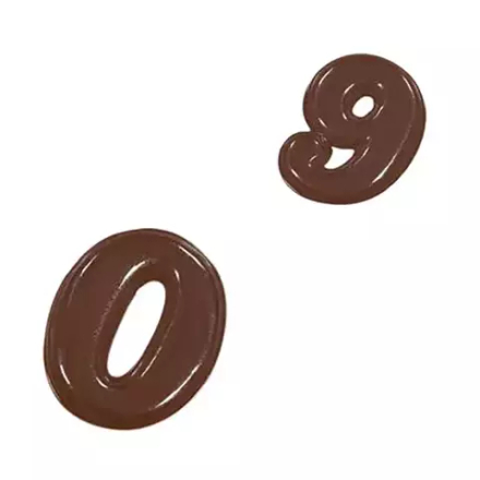 Форма для шоколада «Цифры» полиэтилен ,L=24,B=18,5см