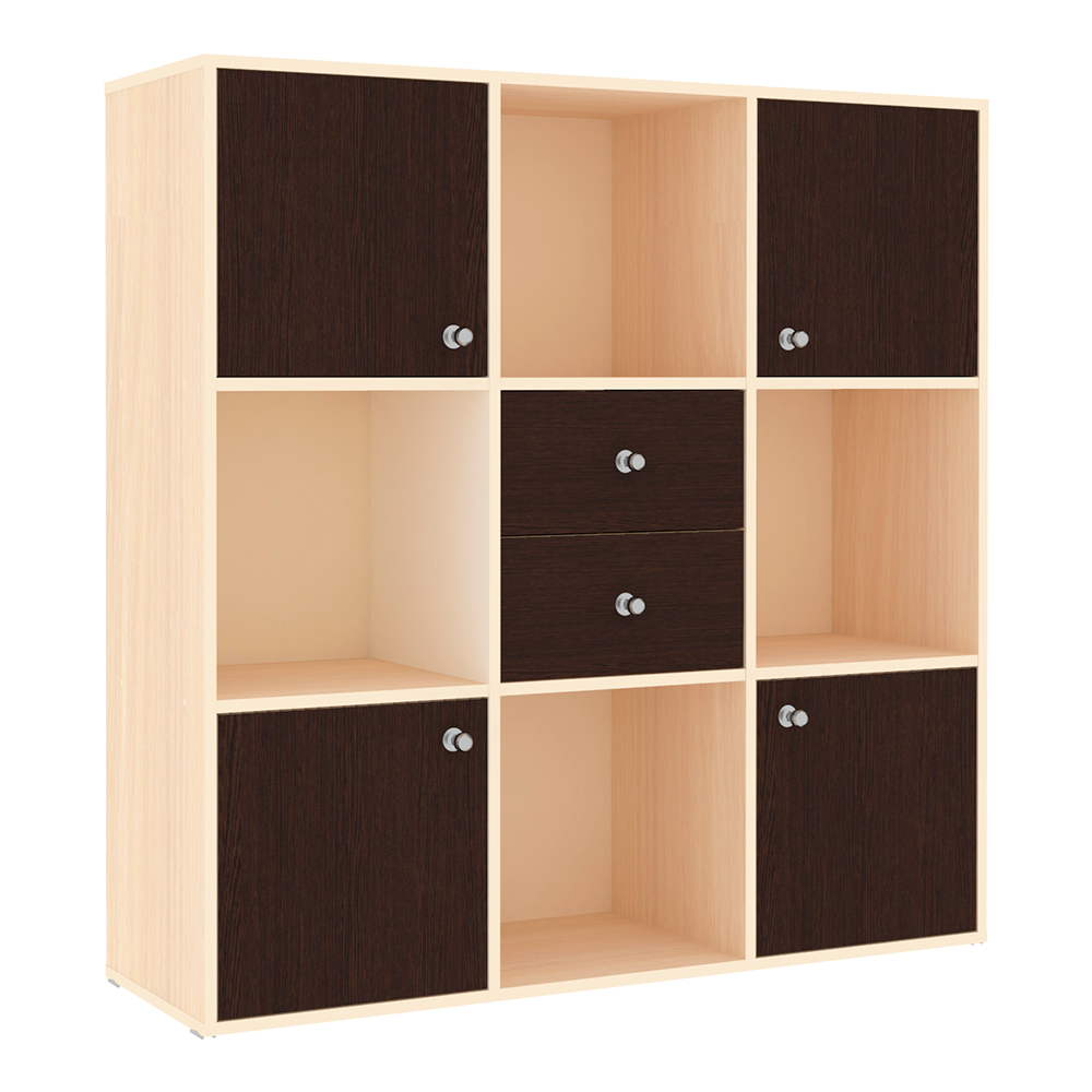 Стеллаж КарИВи Джери  Дуб Молочный Венге