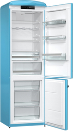 Отдельностоящий двухкамерный холодильник Gorenje ORK192BL