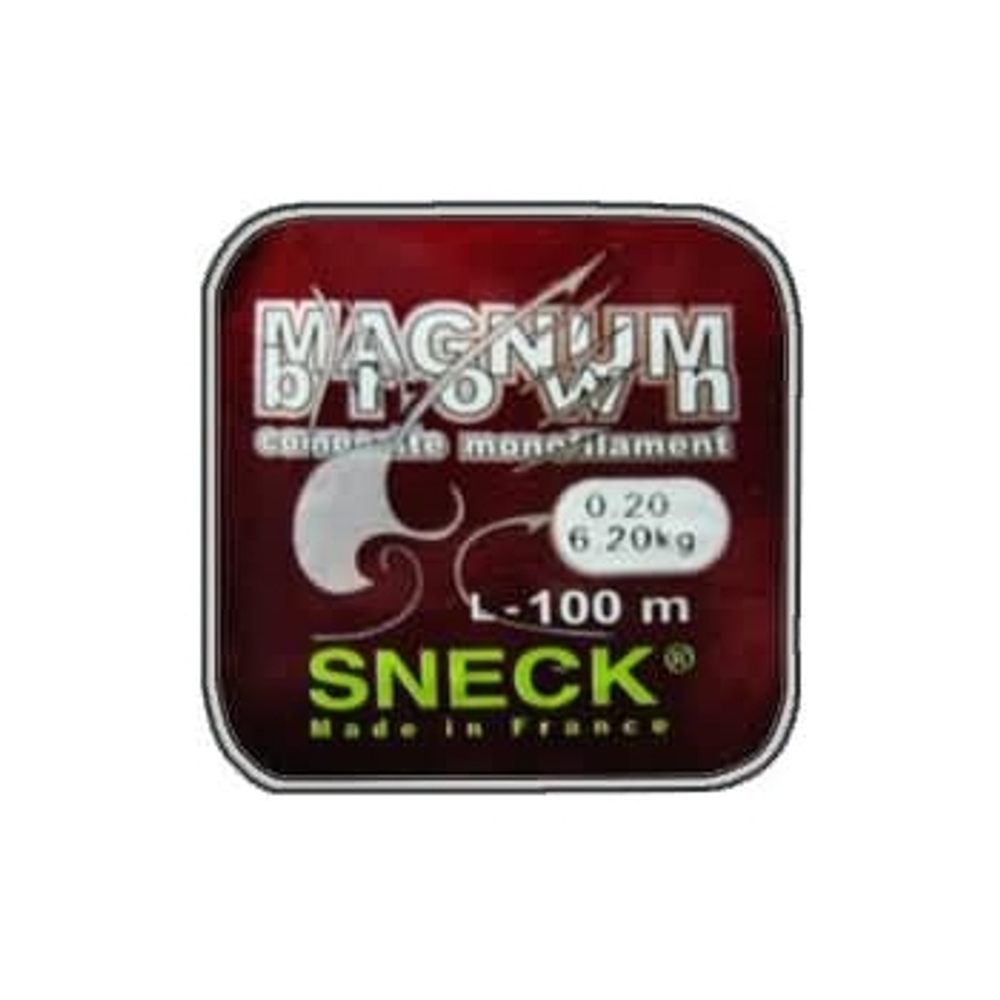 Леска моно. Sneck Magnum Brown d=0,30 100м