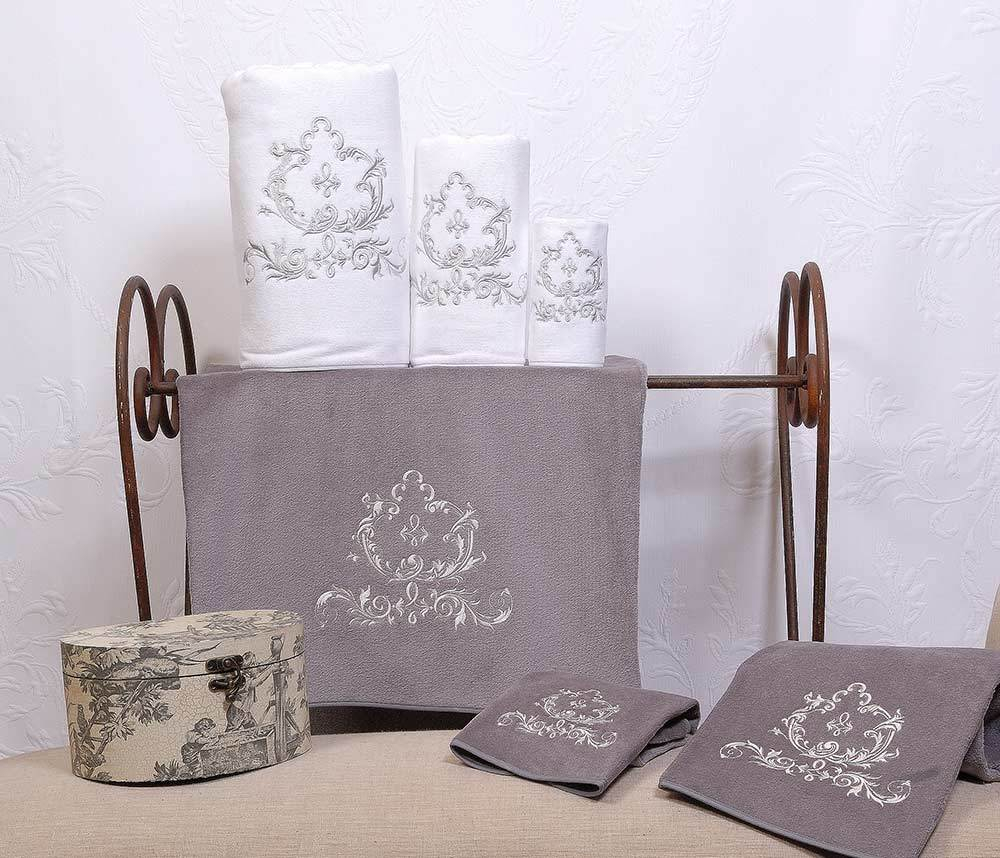 Набор полотенец 3шт Texteis Iris Set 3 Towels серый