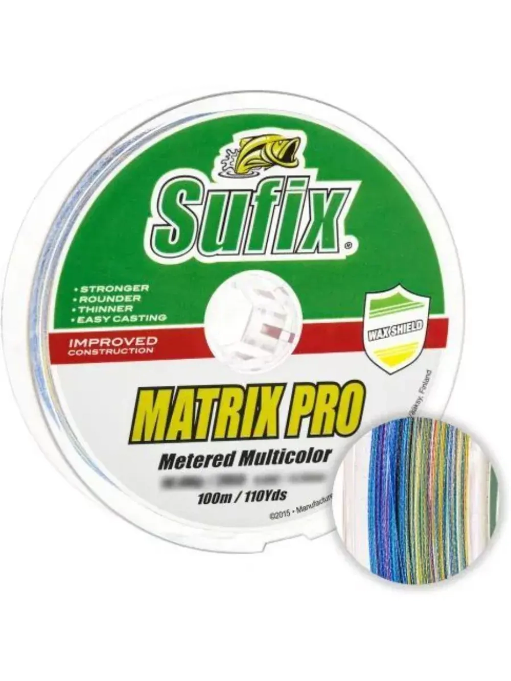 Плетеный шнур для рыбалки SUFIX Matrix Pro зеленая 135 м 0.20 мм 18 кг, PE 1,5 (леска плетеная)