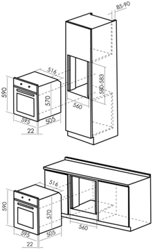 Электрический духовой шкаф MBS DE-620BL