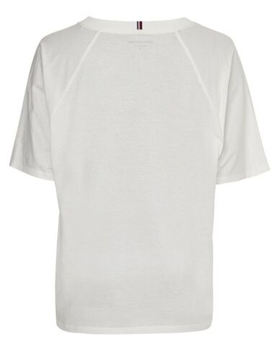 Женская теннисная футболка Tommy Hilfiger Relaxed Graphic Tee - ecru