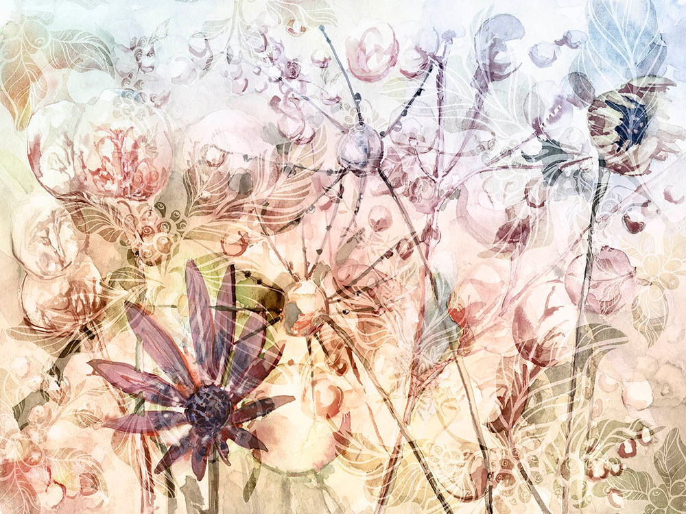 Дизайнерские обои Wall Street Aquarelle