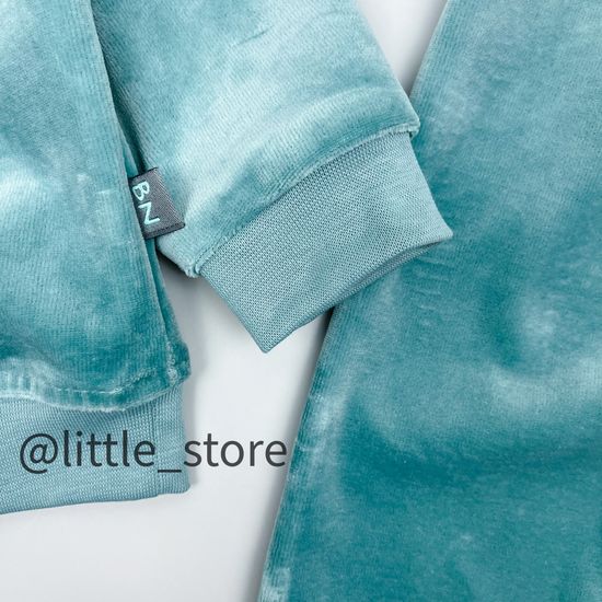 Комплект велюровый "Пушок" Морская волна