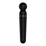Черный вибромассажер 21,9см Satisfyer Planet Wand-er 4018553