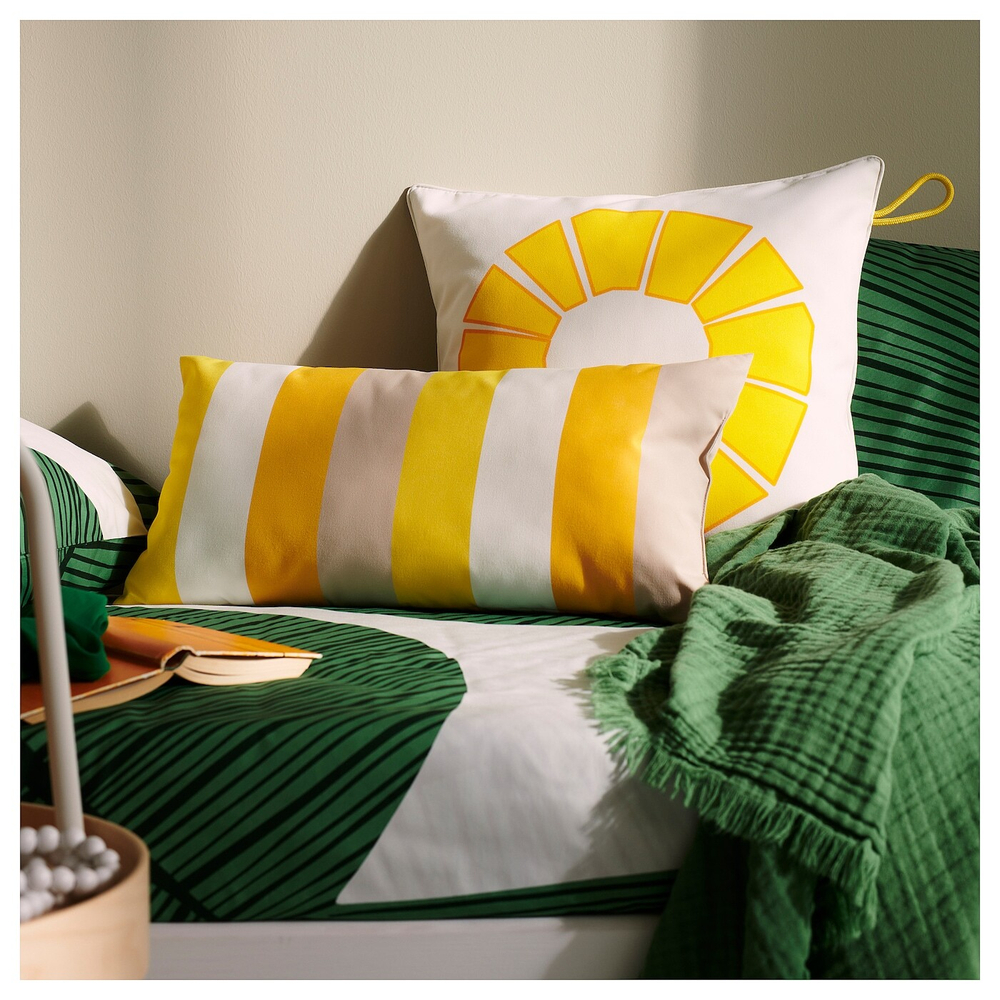 Чехол на подушку IKEA BROGGAN (БРЁГГАН), Полиэстер, Разноцветный, 50x50 см