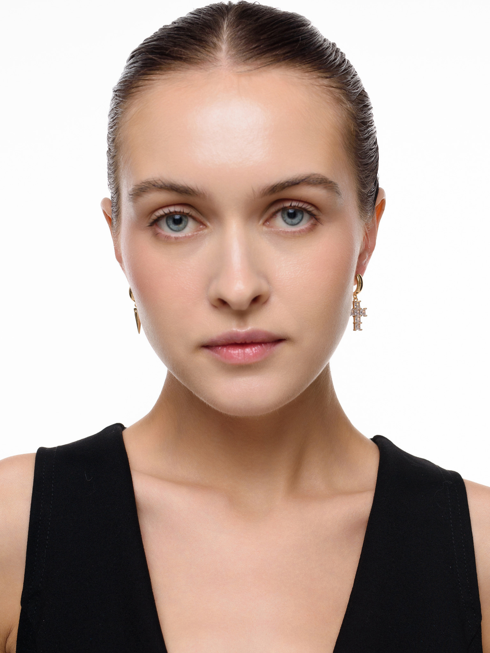 Серьги "Thorn and Cross" White Gold