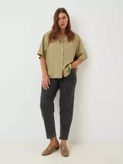 Джинсы на резинке больших размеров