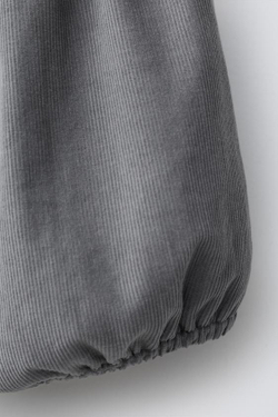 ZARA ТРУСЫ ИЗ МИКРОВЕЛЬВЕТА НА ПОДКЛАДКЕ, СЕРЫЙ