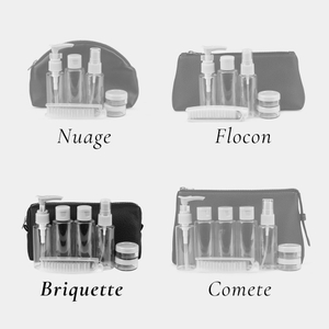 Несессер Briquette из кожи теленка, черного цвета