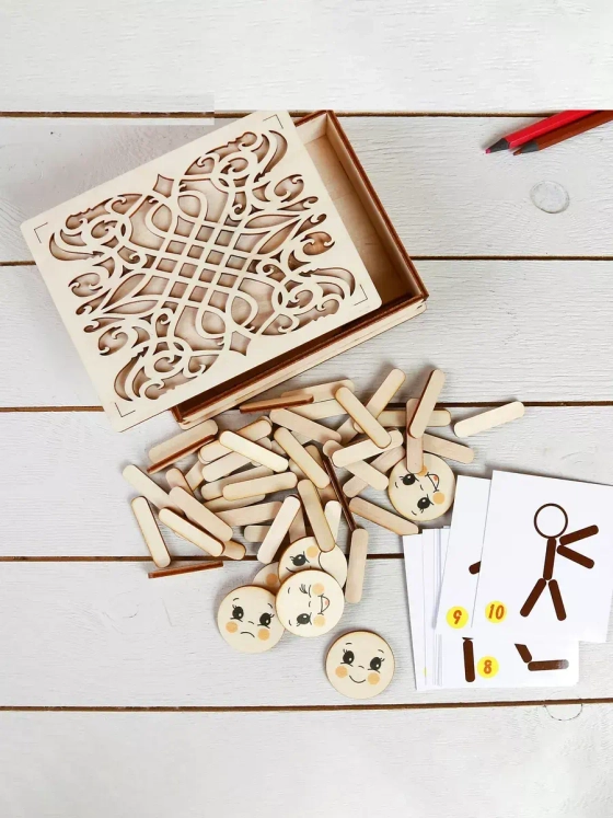 Мозаика из палочек Человечки