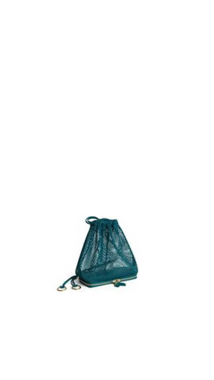 ALAÏA СУМКА LE POCHON В СЕТОЧКУ, СИНИЙ