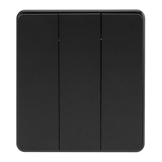 Выключатель ROUND 3 кл 10А с/у оникс KRANZ