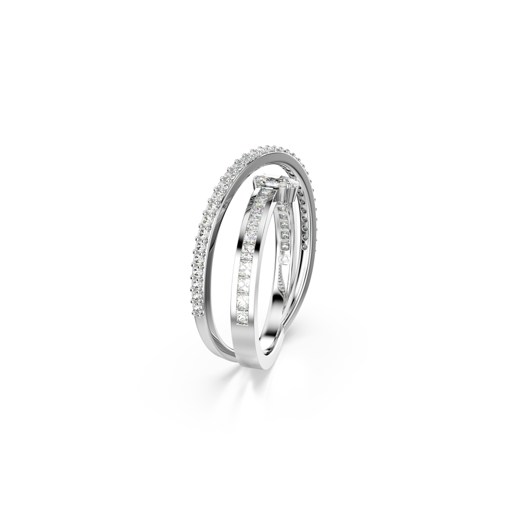 HYPERBOLA:RING 2 ROW WHITE/RHS 60