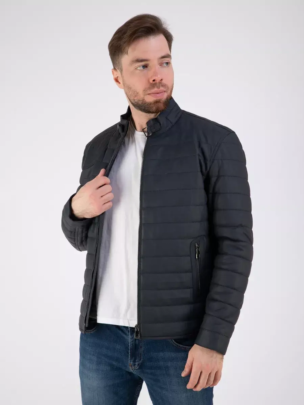 Куртка кожаная демисезонная Турция