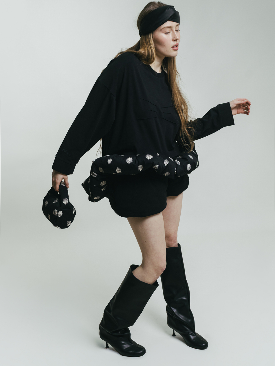 Лонгслив Women Lifebuoy Longsleeve Black and Alkonost