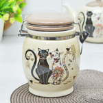 Банка 750мл для сыпучих продуктов "Парижские коты"