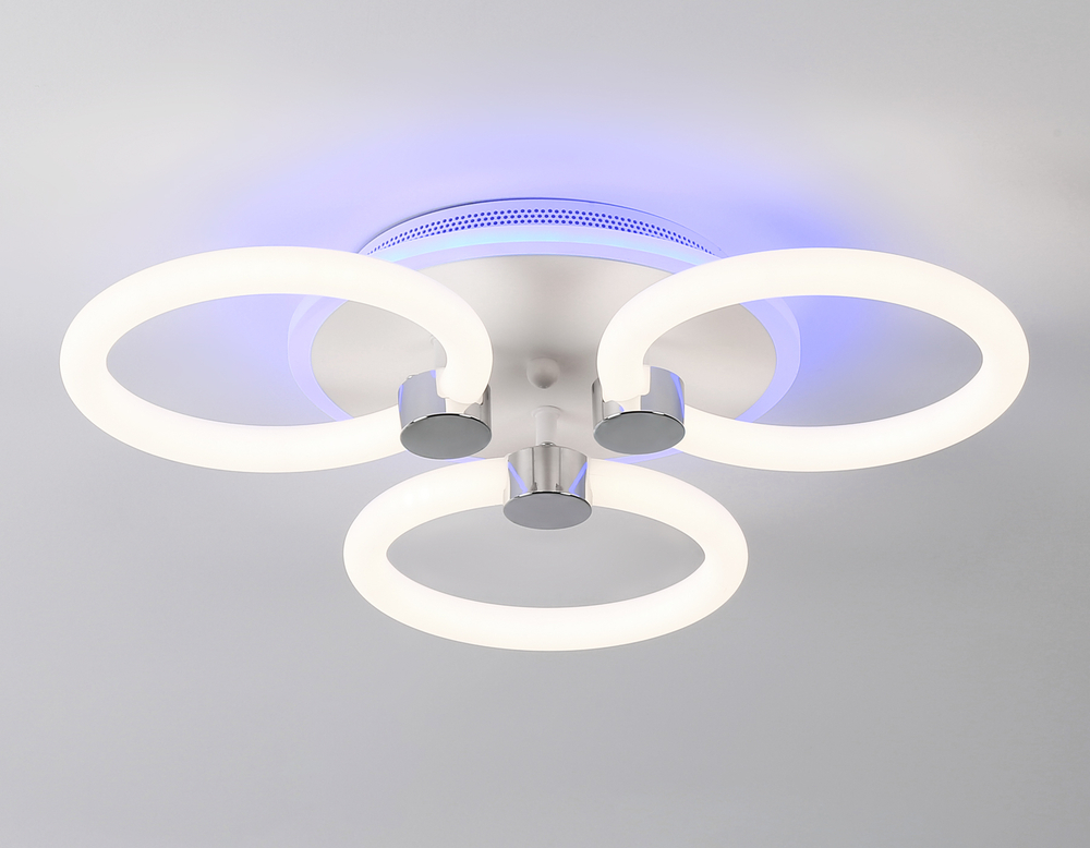 FA3838/3 WH белый 42W 3000K-6400K+RGB D458*80 (ПДУ РАДИО 2.4G)