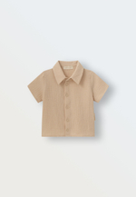 Комплект рубашка и шорты из муслина (молочный)