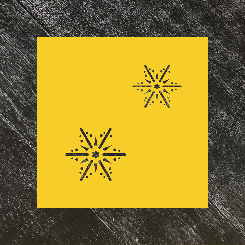 Трафарет новогодний №79